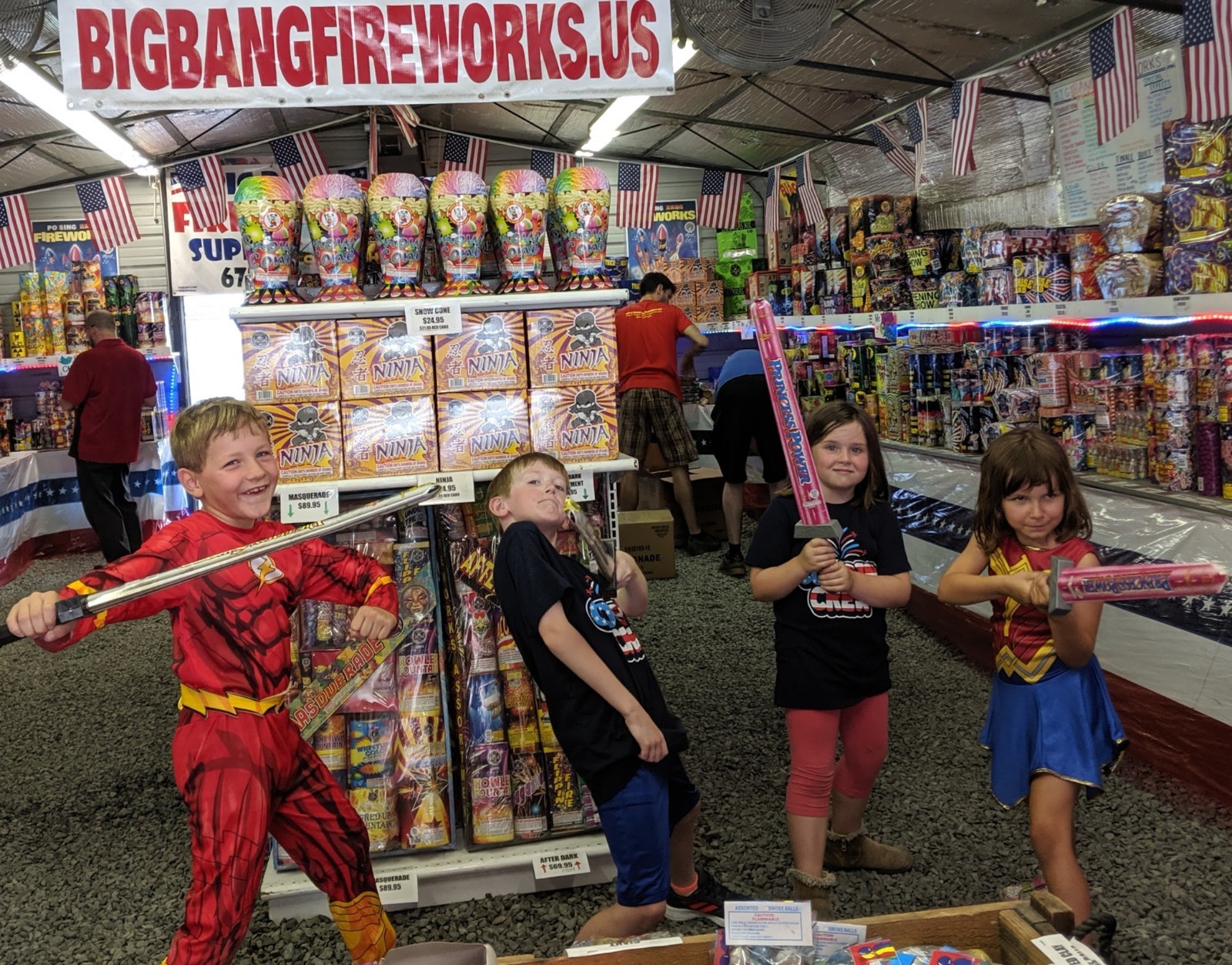 kids in store